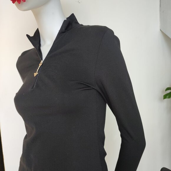 Black Long Sleeve Fitted Body Top - Picture 8 of 11